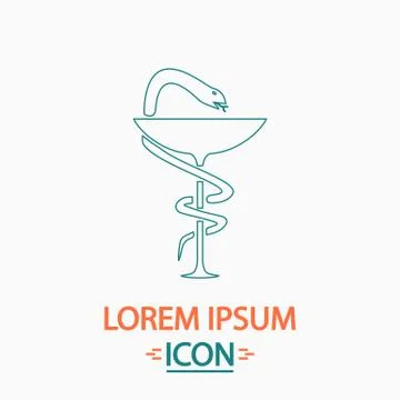 Pharmacy computer symbol Stock Illustration