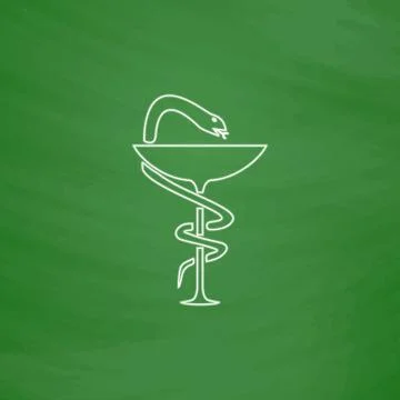 Pharmacy computer symbol Stock Illustration