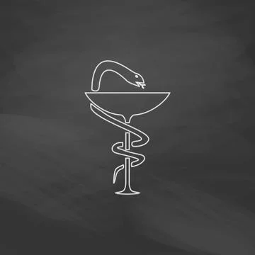 Pharmacy computer symbol Stock Illustration