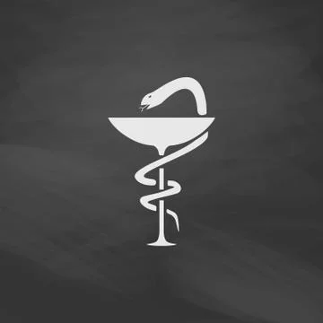 Pharmacy computer symbol Stock Illustration