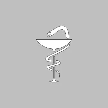 Pharmacy computer symbol Stock Illustration