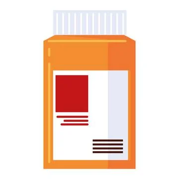 Pharmacy container medicine Stock Illustration