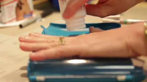 Pharmacy Counting Pills Stock-Footage 49544437