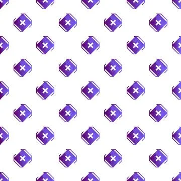 Pharmacy cross symbol seamless pattern on white background イラスト素材