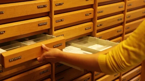 Pharmacy drawers 02 Stock Footage 92994952