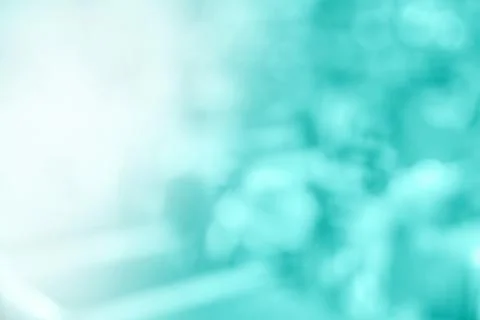 Pharmacy interior blurred background. Inside interior chemists shop blue colo Foto stock