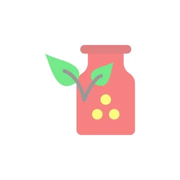 Pharmacy leaf icon. Simple color vector elements of alternative medicine icons 스톡 일러스트