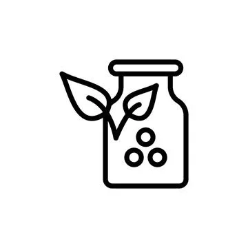 Pharmacy leaf icon. Simple line, outline vector elements of alternative medicine Ilustración de archivo