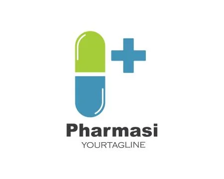 Pharmacy logo icon vector illustration Stock Illustration