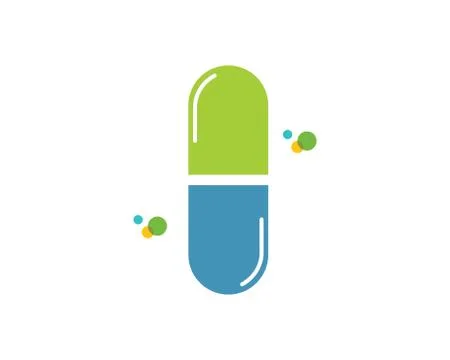 Pharmacy logo icon vector illustration design Illustrazione stock