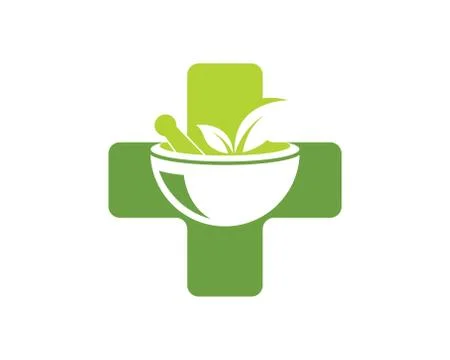 Pharmacy logo icon vector illustration design Stock Illustration
