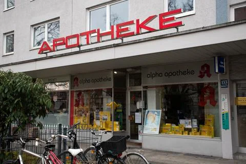 Pharmacy in Munich, Germany Stock Photos