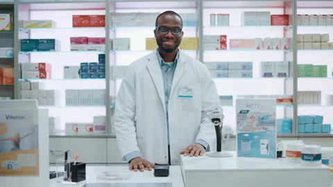Pharmacy Pharmacist Checkout Counter Stock Footage 147947499