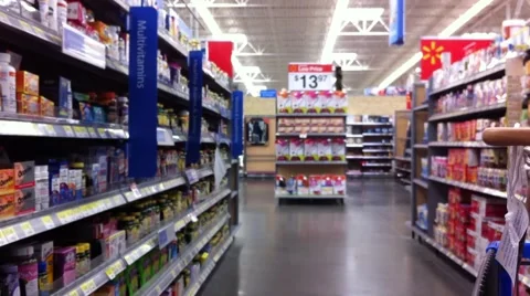 Pharmacy Section Walmart Stock Footage 917622
