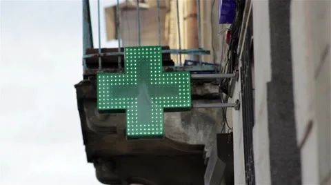 Pharmacy sign Stock Footage 60239793