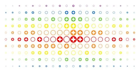 Pharmacy Spectrum Halftone Effect Stock Illustration