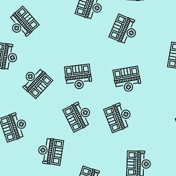 Pharmacy store line seamless pattern Stock Illustration