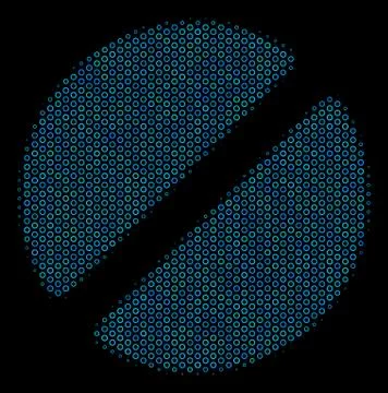 Pharmacy Tablet Collage Icon of Halftone Spheres Stock Illustration