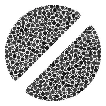 Pharmacy Tablet Composition of Dots Stock Illustration