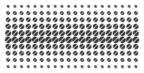 Pharmacy Tablet Shape Halftone Effect Stock Illustration