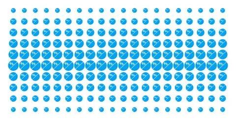 Pharmacy Tablet Shape Halftone Pattern Stock Illustration