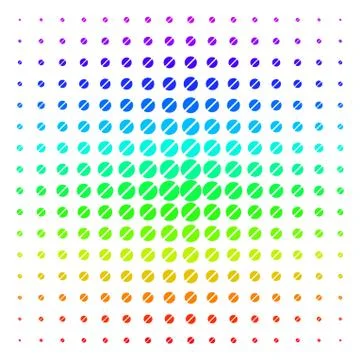 Pharmacy Tablet Shape halftone Spectrum pattern Stock Illustration