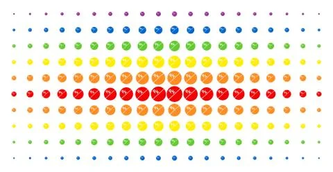 Pharmacy Tablet Spectral Halftone Pattern Stock Illustration