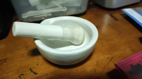 Pharmacy Tools to Grind Drugs Stock Footage 258620019