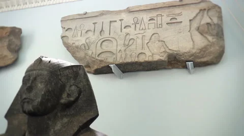 Pharoah and hieroglyphics Video stock 48337170