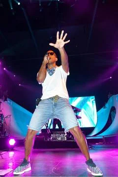  Pharrell Williams, N*E*R*D (Nerd), HipHop Gruppe, gibt Konzert in der Max... Stock Photos