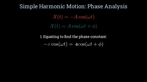 Phase analysis in simple harmonic motion 스톡 동영상 335764338