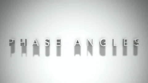 Phase angles 3D title animation with shadows on a white background Stock Footage 297855652