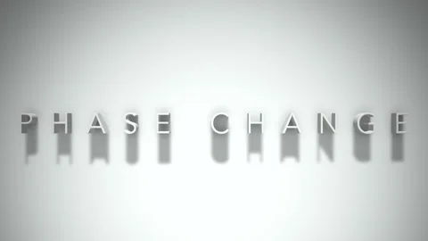 Phase change 3D title animation with shadows on a white background Stock Footage 297818712