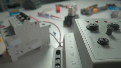 Phase control relay and relay with elect... | Stock Video | Pond5