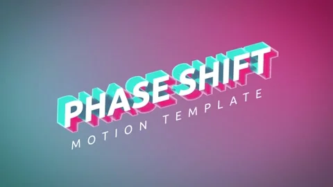 Phase Split Title 스톡 After Effects
