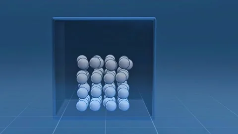 Phase Transition of solid particles Stock Footage 313442510