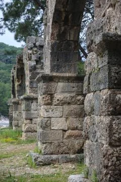 Phaselis ruins in Turkey Stock Photos