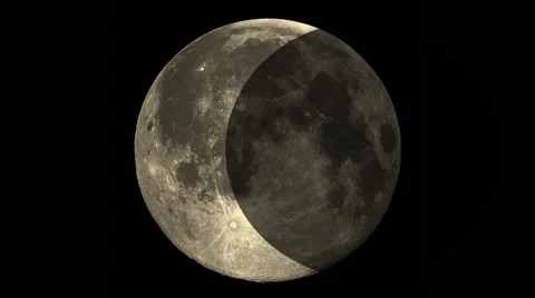 Phases of the Moon Stock Footage 42171815