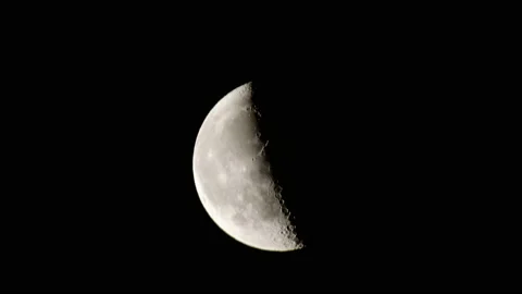 Phases of the moon, the last four, the moon in the last four in the sky, clos 動画素材 130541309
