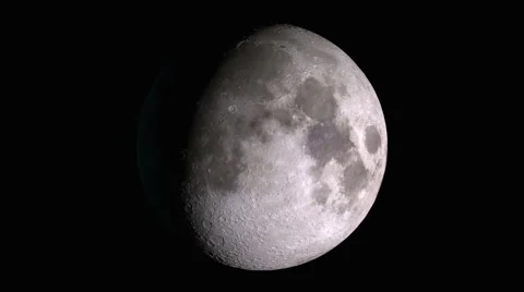Phases of moon over one year Stock Footage 62462975