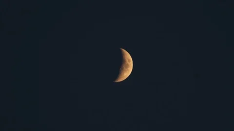 Phases of the moon. Red moon Stockbeeldmateriaal 95668164