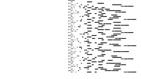 Phasing in a Stack of Bars Drawing Mixed Data From Centre Frame Stock Footage 118987682