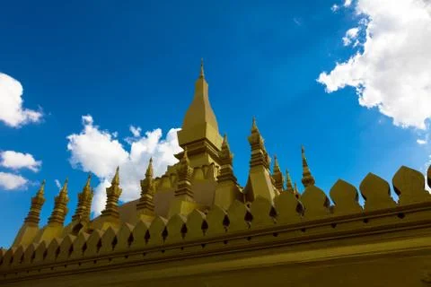 Phat that luang Foto stock