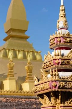 Phat that luang Foto stock