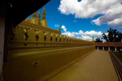 Phat that luang Foto stock