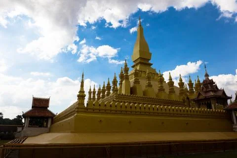 Phat that luang Foto stock