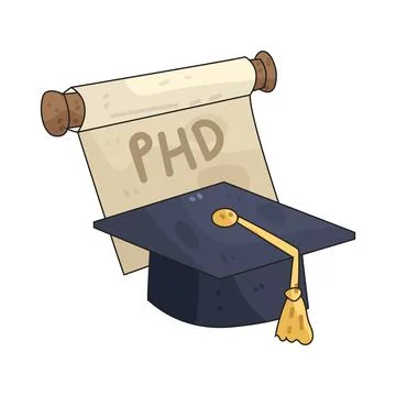 PhD illustration Stock Illustration