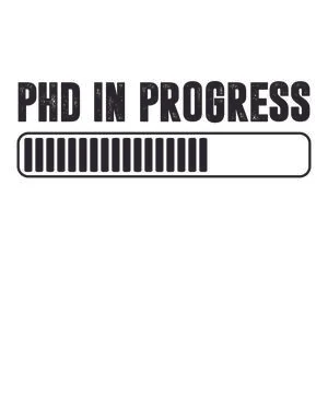 PhD In Progress Stock Illustration