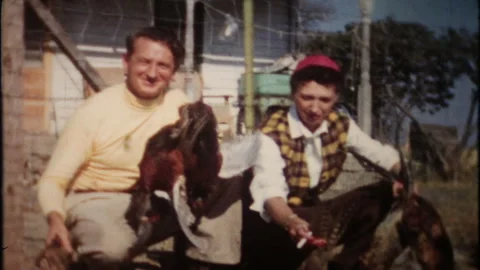 Pheasant hunters Eastern Colorado pose for photos Archival Film Home Movie 7635 Stock Footage 270993132