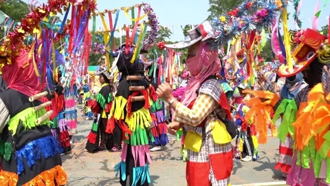Phee Khan Nam Tradition Stock Footage 221253017